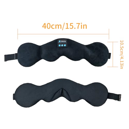 Bluetooth 5.4 Headphones Headband Eye Mask Wireless Sleep Mask (Black)