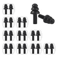 10 Pairs Noise Cancelling Ear Plugs (10 Pairs - Black)