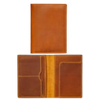 Leather Passport Holder (Brown / Solid)