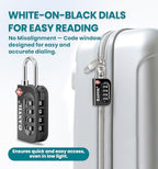 TSA Approved Luggage Lock (YELLOW 2 PACK)