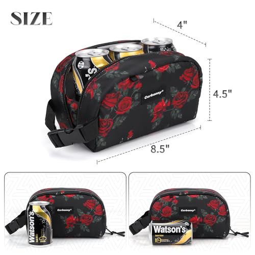 Small Cooler Bag (Black-Rose)