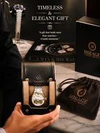 Watch Travel Case for Men Leather Watch Roll for Travel Organizer and Display 1 Watch Case Full