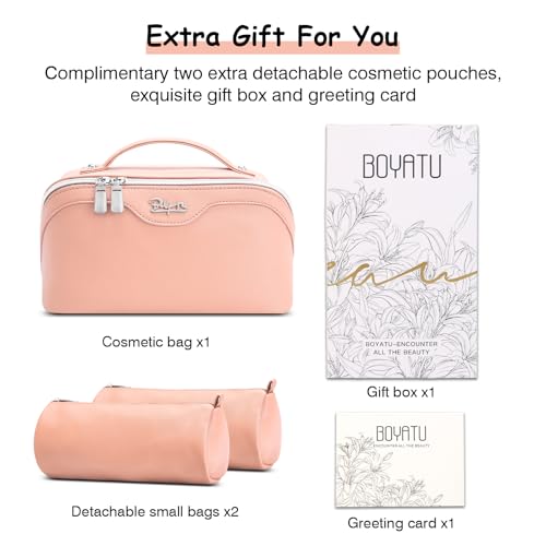 Travel Makeup Bag Organizer Cosmetic Bag (04-B-Pink)