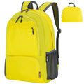 20L lightweight packable Hiking Daypack Foldable Backpack for Men Women Small Travel Outdoor Foldable Shoulder Bag (Yellow)