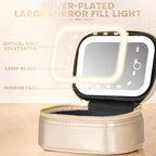 Mini Makeup Bag with Led Mirror (Gold)