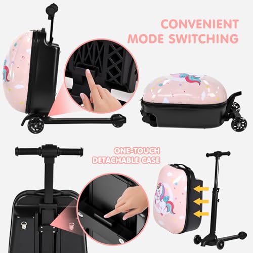 Kids Ride On Luggage (Pink Pony / 22-inch)