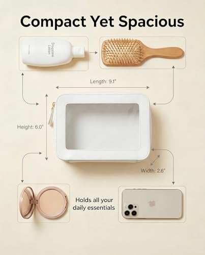 Clear Makeup Bags (C-Beige)