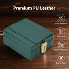 Watch Box 4 Watch Travel Case with Combination Lock (Green / 4-Slot)