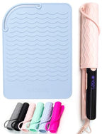 Heat Resistant Silicone Mat for Hair Tools (Blue)
