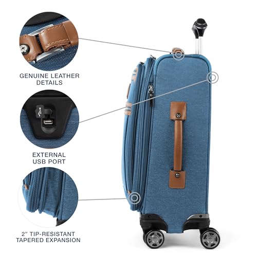 Platinum Elite Softside Spinner Set (2-Piece Set (21/25) / Coastal Blue)