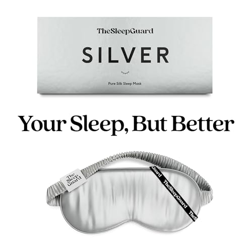 Pure Silk Sleep Mask [100% 6A Mulberry Silk (Silver Grey)