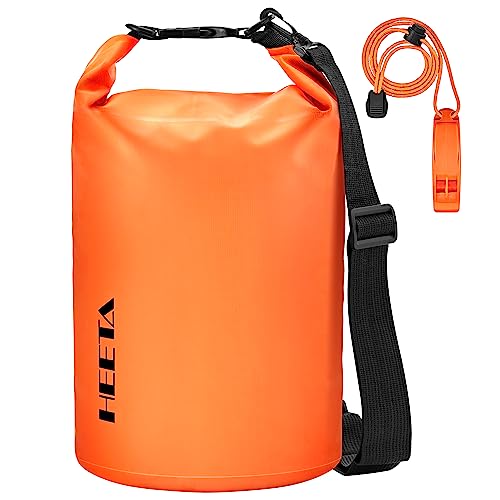 Waterproof Dry Bag Backpack with Emergency Whistle (10L / Orange)