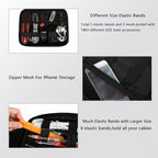 Electronics Organizer Travel Case (Antique Black / Medium)