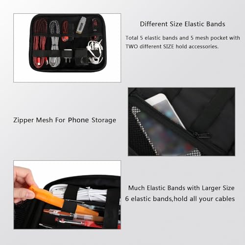 Cord Organizer Bag (Grey / Medium)