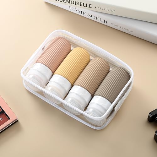 Travel Bottles for Toiletries (2 Ounces / Apricot)