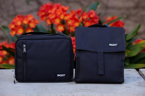 Freezable Lunch Bag (Black (Pack of 1) / 1 Count)