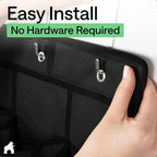 Over the Door Shoe Organizer (Black / 24 Pockets/4 Hooks)