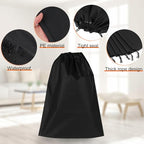 18 Pack Shoe Bags for Travel (Black)