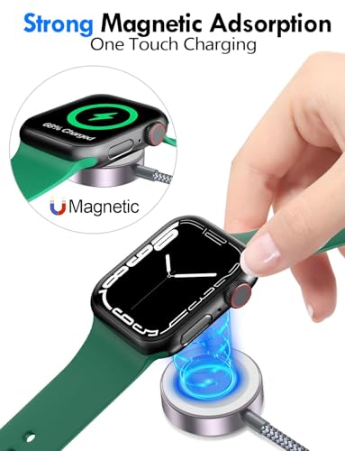 2Pack Travel Essentials for Apple Watch Charger (Gray / 2Pack-6 FT)