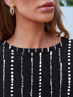Long Sleeve Shirts for Women Casual Crewneck Tops Basic Tees (Small / Blackdotline)
