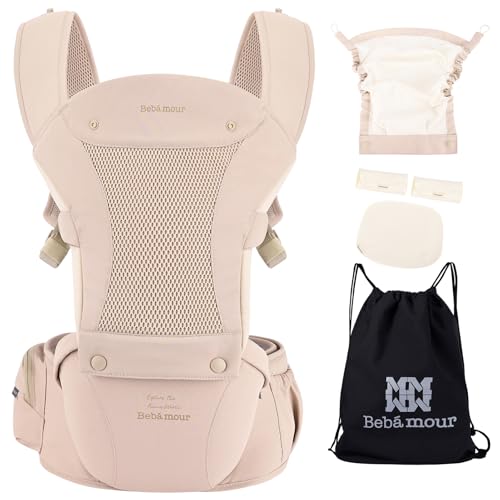 Baby Carrier with Hip Seat (Pink)