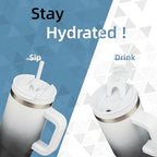 40 oz Insulated Tumbler Water Bottle with Handle (40 Ounces / Day Night)