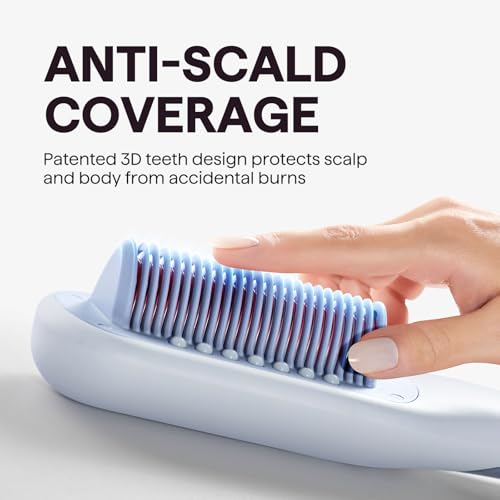 Pro Steam Hair Straightener Brush Steamline Pro Straightener Brush (Blue)