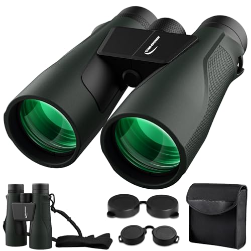 15x56 Binoculars for Adults High Powered Cruise Ship Bird (Black)
