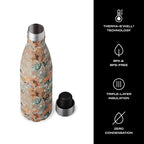Stainless Steel Water Bottle 17 ounces Forest Bloom Triple Layered Vacuum Insulated Containers Keeps Drinks Cold for 36 Hours and Hot for 18 Perfect for On the Go (Forest Bloom / 16.9 Ounces / Water Bottle)