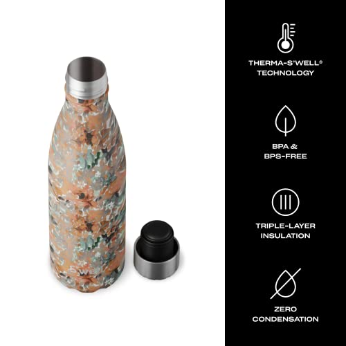 Stainless Steel Water Bottle 17 ounces Forest Bloom Triple Layered Vacuum Insulated Containers Keeps Drinks Cold for 36 Hours and Hot for 18 Perfect for On the Go (Forest Bloom / 16.9 Ounces / Water Bottle)