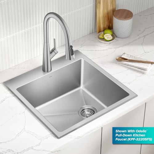 Fairlane 22 in Drop In Single Bowl Stainless Steel Kitchen Sink (22 Inch / Single Bowl — Drop In)