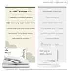 100% Egyptian Cotton Twin Size Sheet Set (Twin / 26 - Striped White)