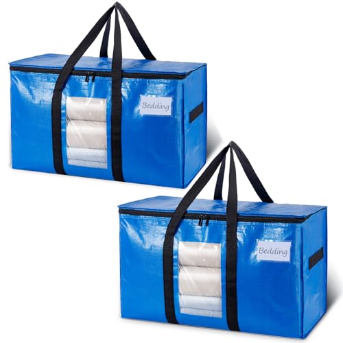 2 Pack Blue Extra Large Moving Bags (Blue / 2 Large)