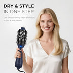 One Step Hair Dryer Brush and Styler Volumizer (Prussian Blue / 2.3" Oval Barrel)