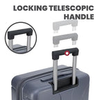 Carve 20 Inch Carry On Expandable Hardside Upright Suitcase with 360° Spinner Wheels (Gray / Carry-On)