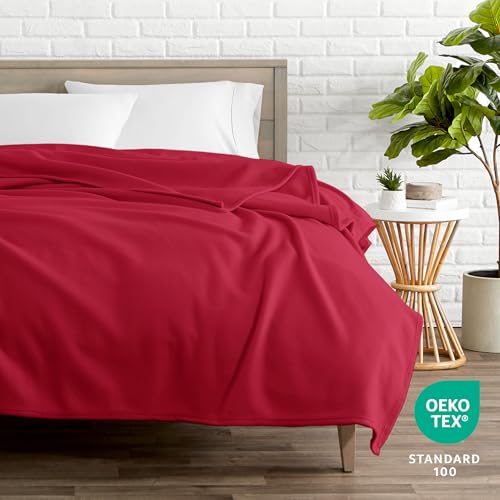 Polar Fleece Blanket (Full/Queen / 12 - Red)