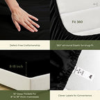 100% Egyptian Cotton King Size Sheets Set (King / 15 - Black)
