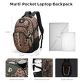 Design Backpack for Men with USB Charging Port SD803 (Brown Leopard / Standard)