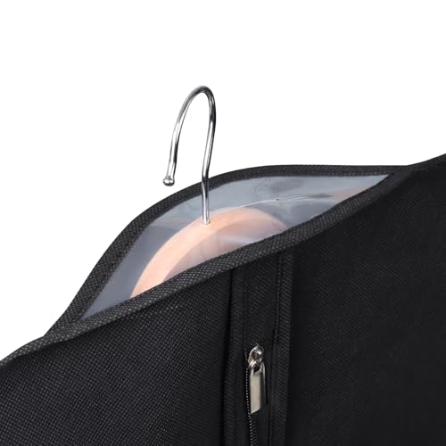 72 Inch Dress Bags for Gowns (Black / 72'' - 3PCS)