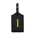 Luggage Tag PU Leather for Suitcase Baggage Handbag Travel Bag Label Suitcase Tag Label Tag w. Name Card & Privacy Cover (I)