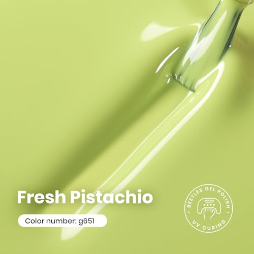 Beetles Green Gel Nail Polish (H - Creme Green | Fresh Pistachio)