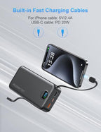 Portable Charger Power Bank 20000mAh PD20W w