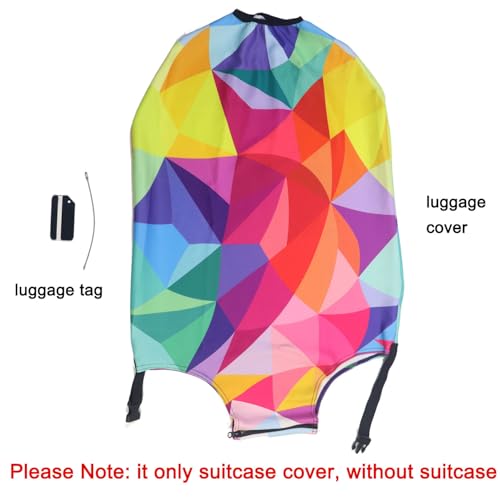 Thicker Travel Luggage Covers with Luggage Tag For Suitcase Tsa Approved (F2488 / XL)