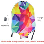 Thicker Travel Luggage Covers with Luggage Tag For Suitcase Tsa Approved (F2488 / XL)