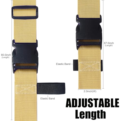 Luggage Straps for Suitcases TSA Approved (Cream)