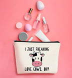 I Just Freaking Love Cows OK Makeup Bag (D)