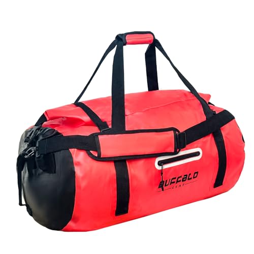 80L Waterproof Duffle Travel Duffel Bag (Red / 80L)