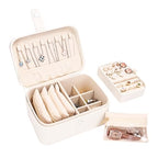 2 Layer Portable Jewelry Box (beige)