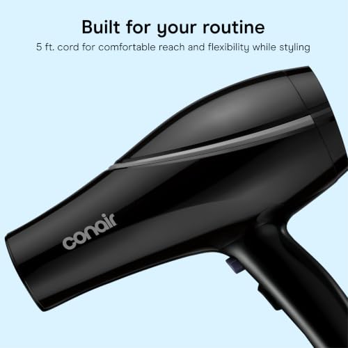 Hair Dryer with Concentrator Attachment (1 Count (Pack of 1))