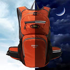 Hiking Daypack Rucking Backpack 15L Lightweight Waterproof (Orange)